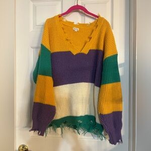 Mardi Gras Sweater